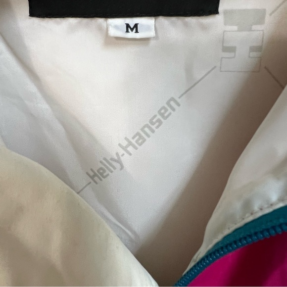Vintage Helly Hansen HellyTech Colorblock Full Zip Jacket Women Medium Pink Blue - Picture 6 of 12
